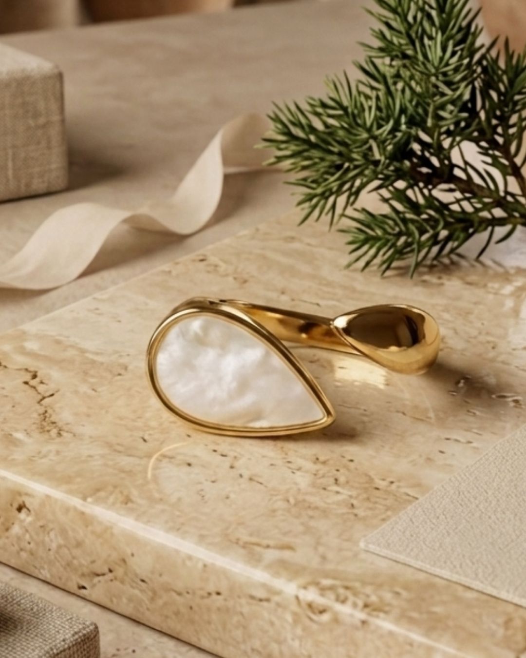Gold-Plated Minimalist Open Ring