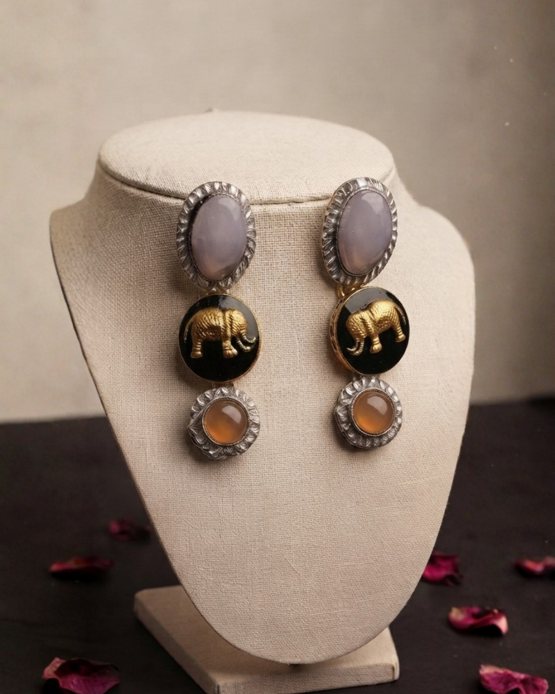 Sabyasachi Inspired Multicolor Gemstone Statement Necklace Set