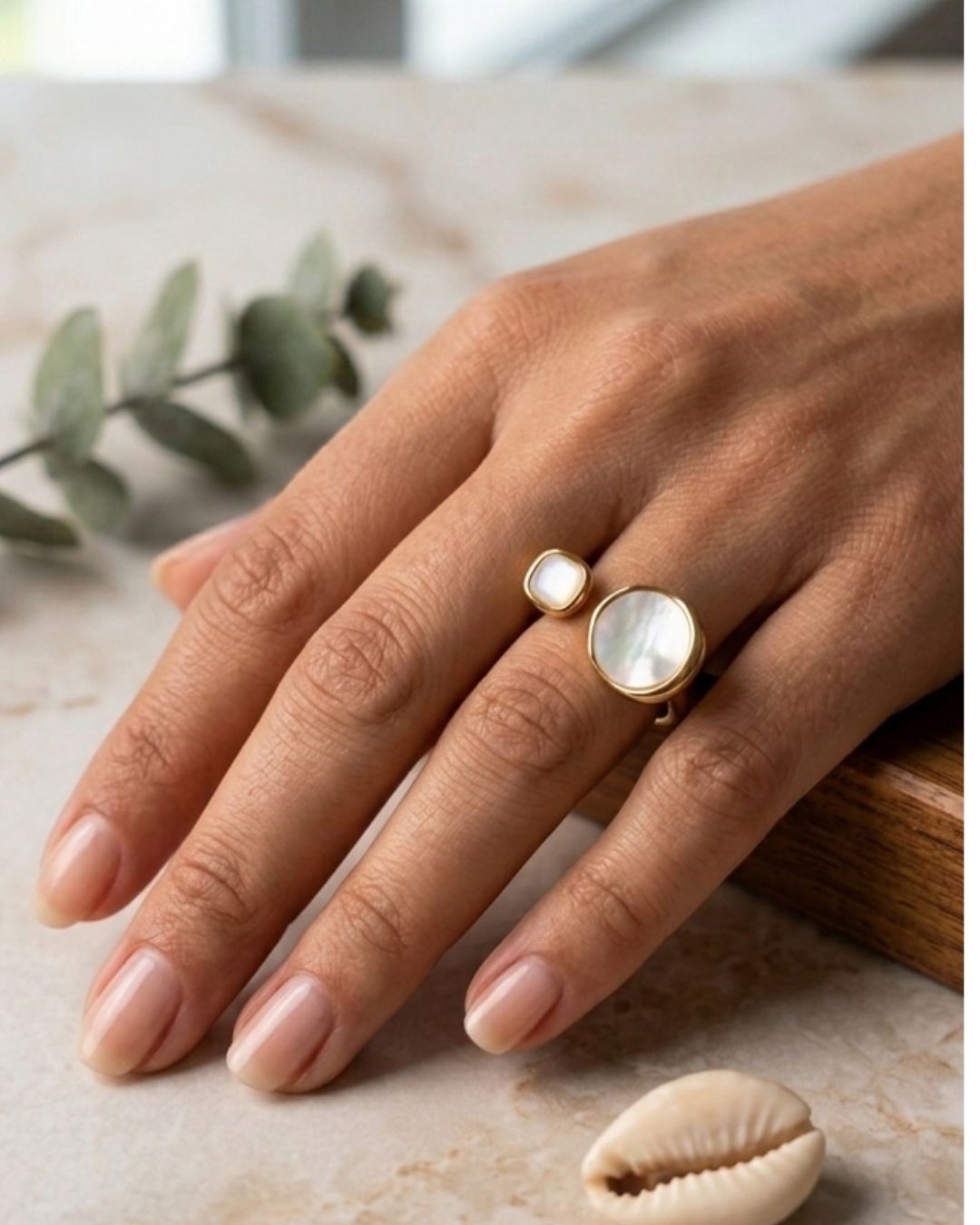 Gold-Plated Minimalist Open Cuff Bracelet